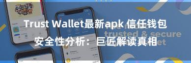 Trust Wallet最新apk 信任钱包安全性分析：巨匠解读真相